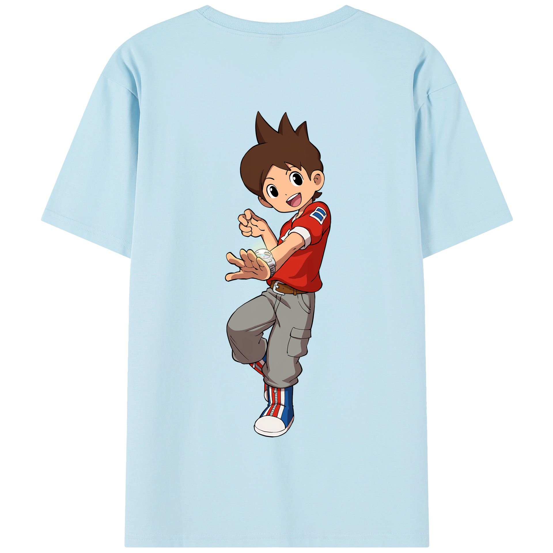 （画像用） 妖怪ウォッチ Yo-kai Watch 綿100％半袖Tシャツ（背面プリント）